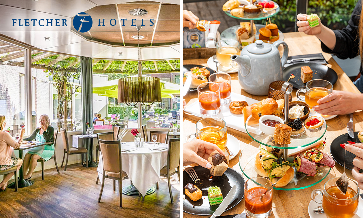 High tea, high wine, high beer of high bubbles voor 2 bij Fletcher Hotels