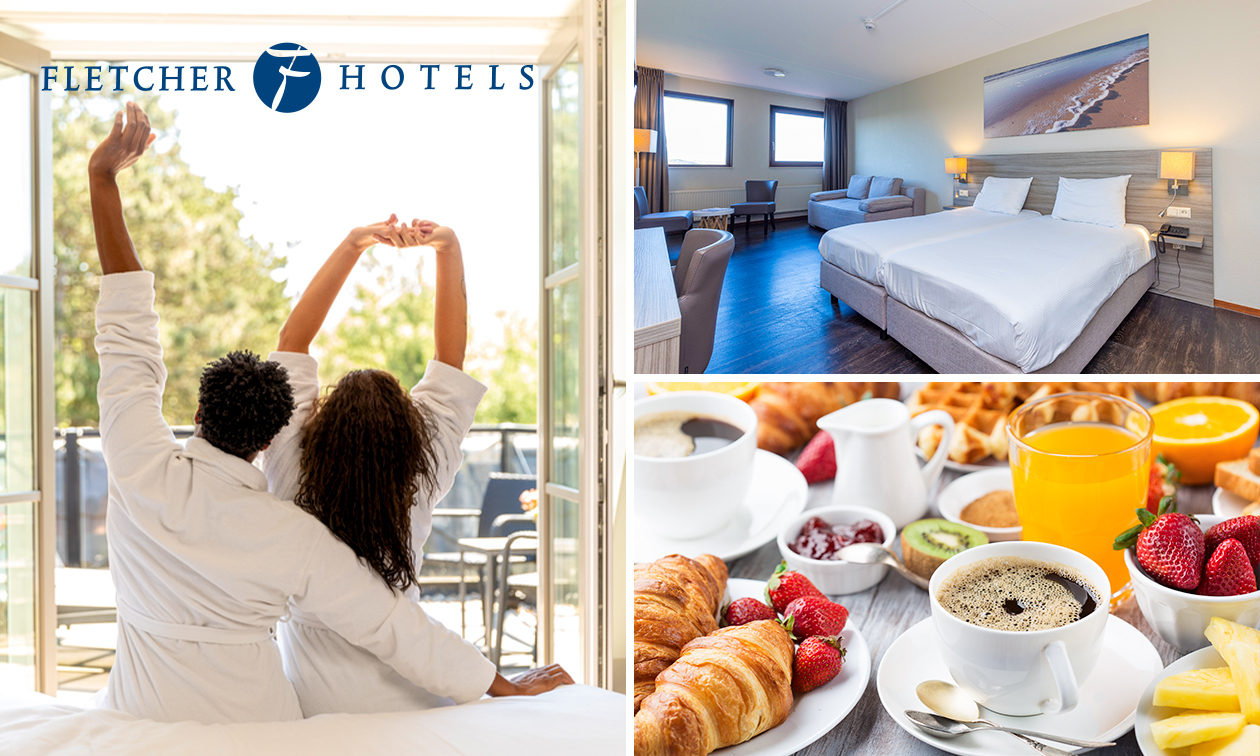 Nuit pour 2 + évtl. petit-déjeuner et dîner en 3 services au Fletcher Hotels