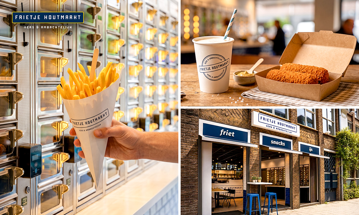 Friet met saus + snack naar keuze + milkshake of drankje naar keuze voor dine-in of afhaal