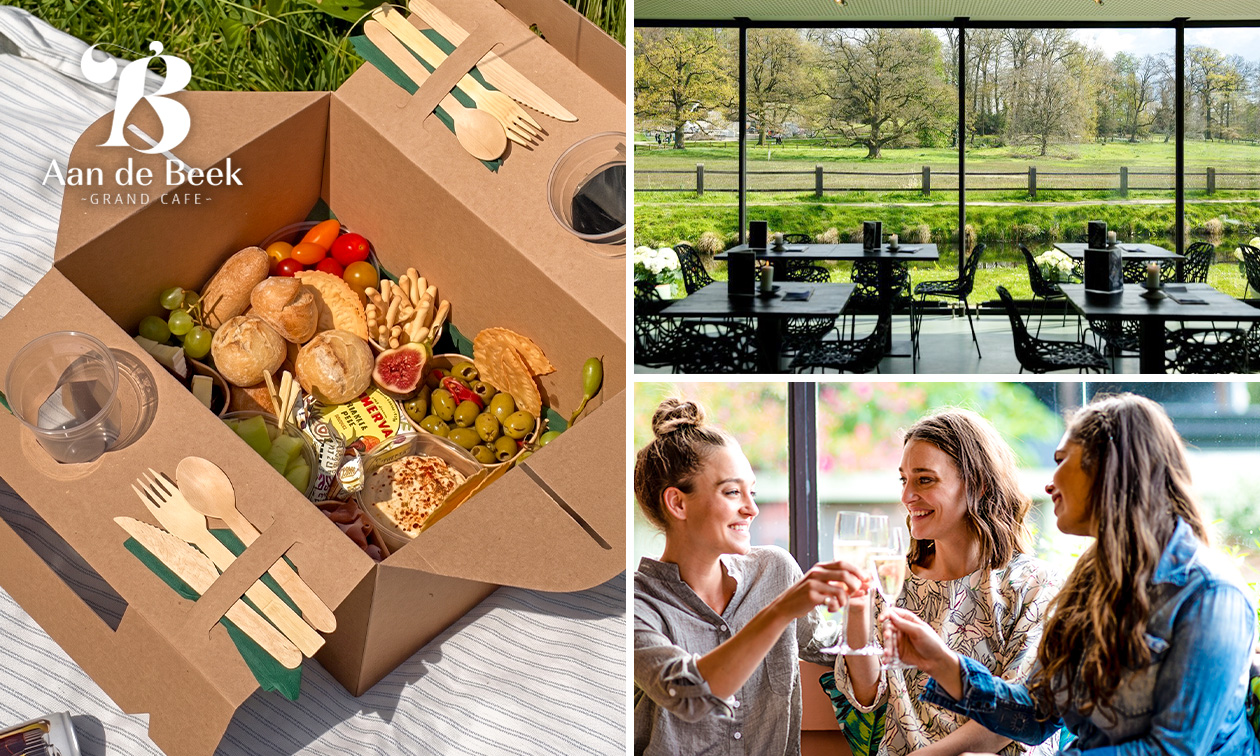 Borrelbox + drankje naar keuze voor afhaal bij Grand Café Aan de Beek