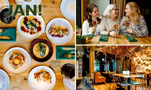 4-gangen shared dining-diner van de chef bij Grand Café JAN!