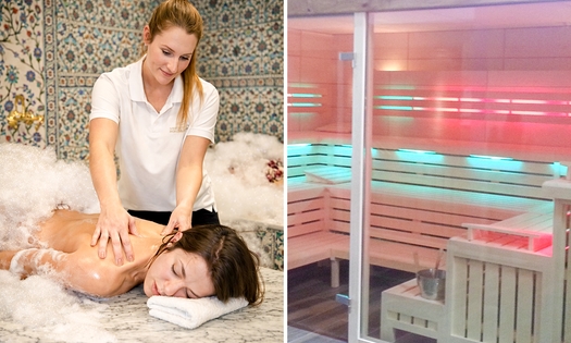 Entree sauna en hamam + lichaamsscrub + massage
