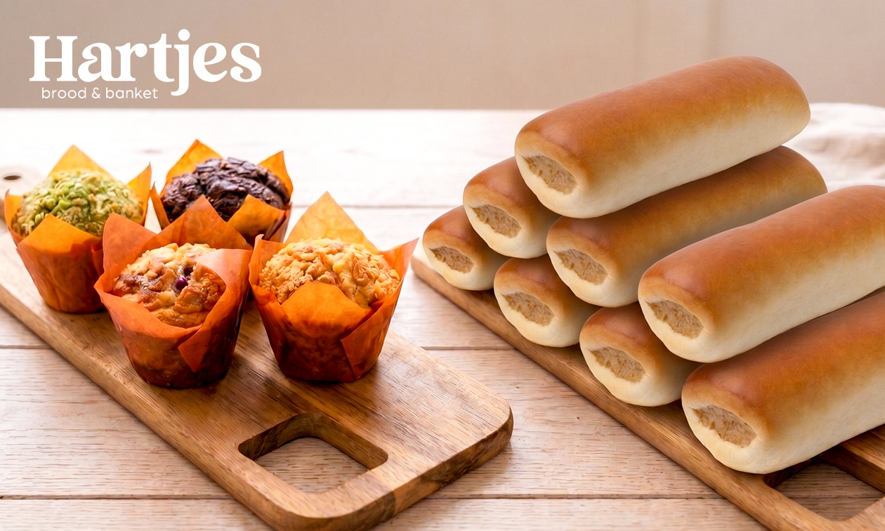 8 worstenbroodjes + 5 muffins