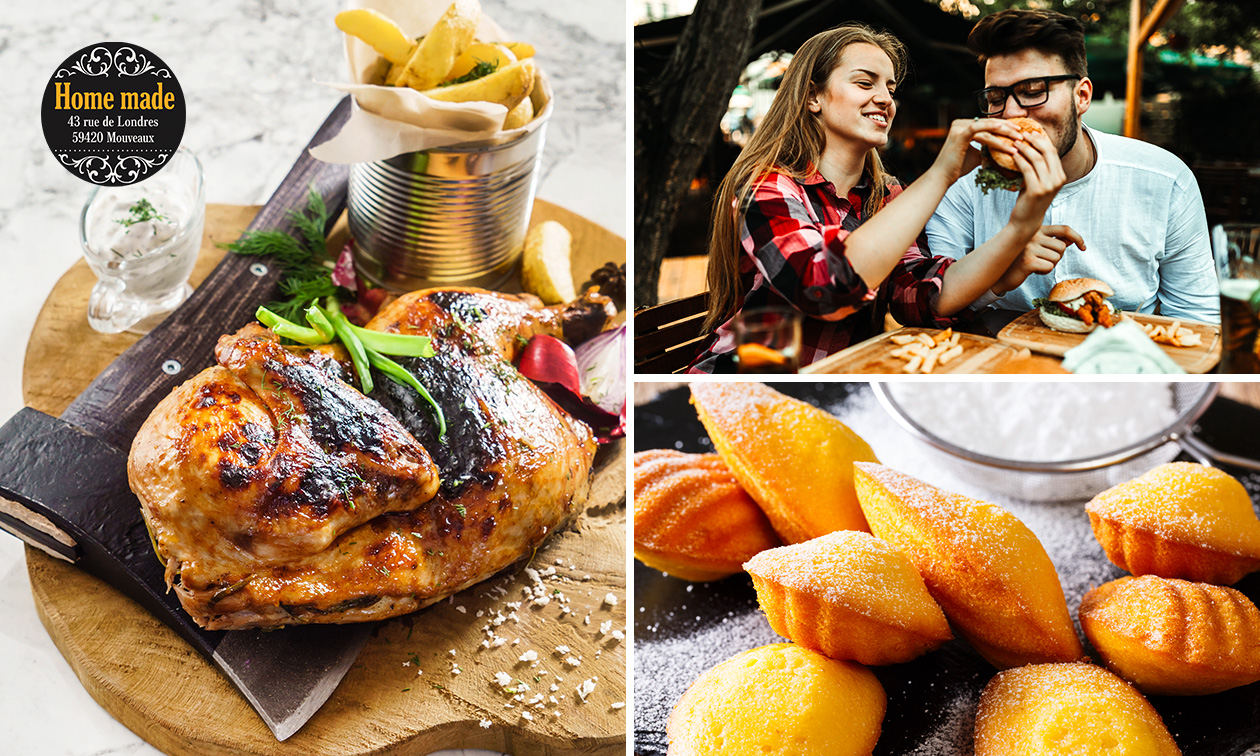 Menu en 2 services à la carte près de Lille