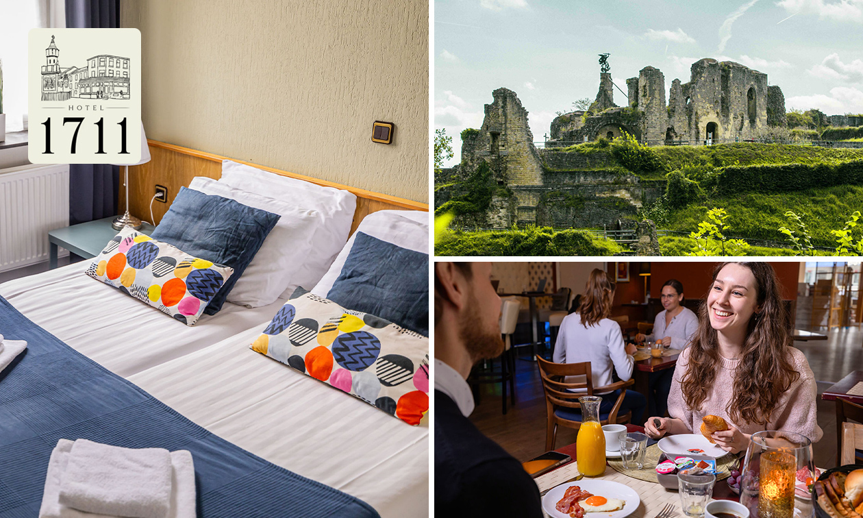 Übernachtung für 2 + Frühstück + Late Check-out in Valkenburg