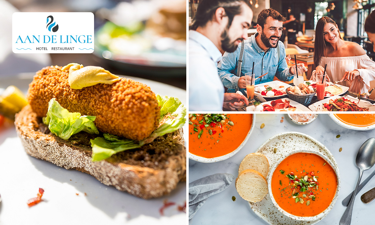 2-gangen keuzelunch aan het water