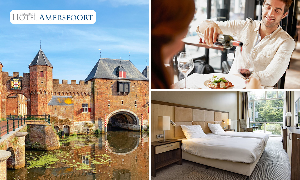 Übernachtung(en) für 2 + Frühstück + Hauptgericht Deiner Wahl in Amersfoort