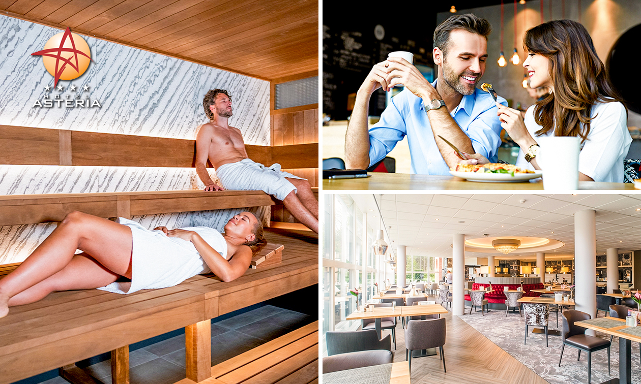 Entree wellness + lunch- of hoofdgerecht naar keuze bij Wellness Asteria