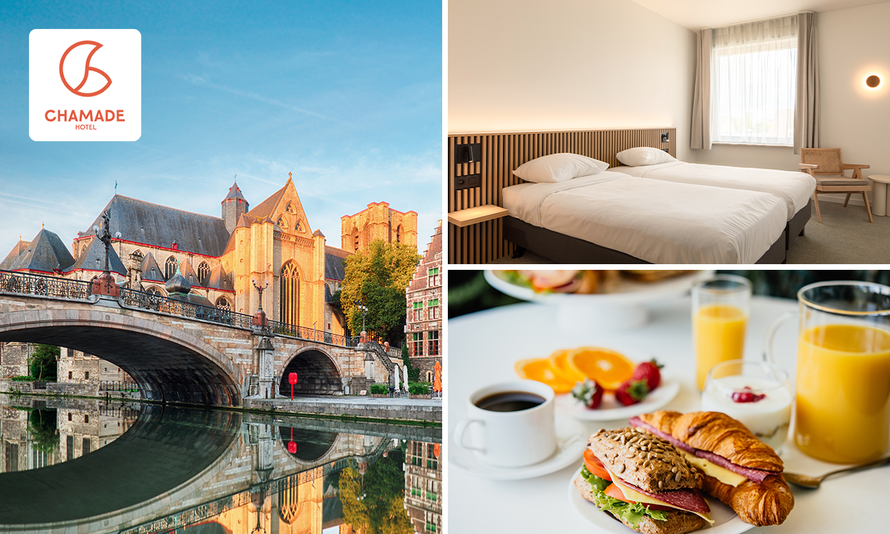 Übernachtung für 2 + Frühstück + Late Check-Out in Gent