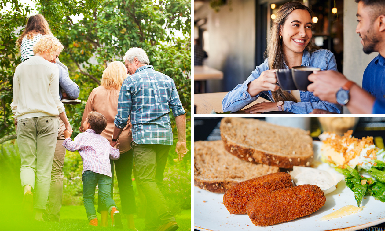 Wandel- of fietsarrangement incl. koffie, gebak en 2-gangenlunch of borrelplank bij De Landmarke