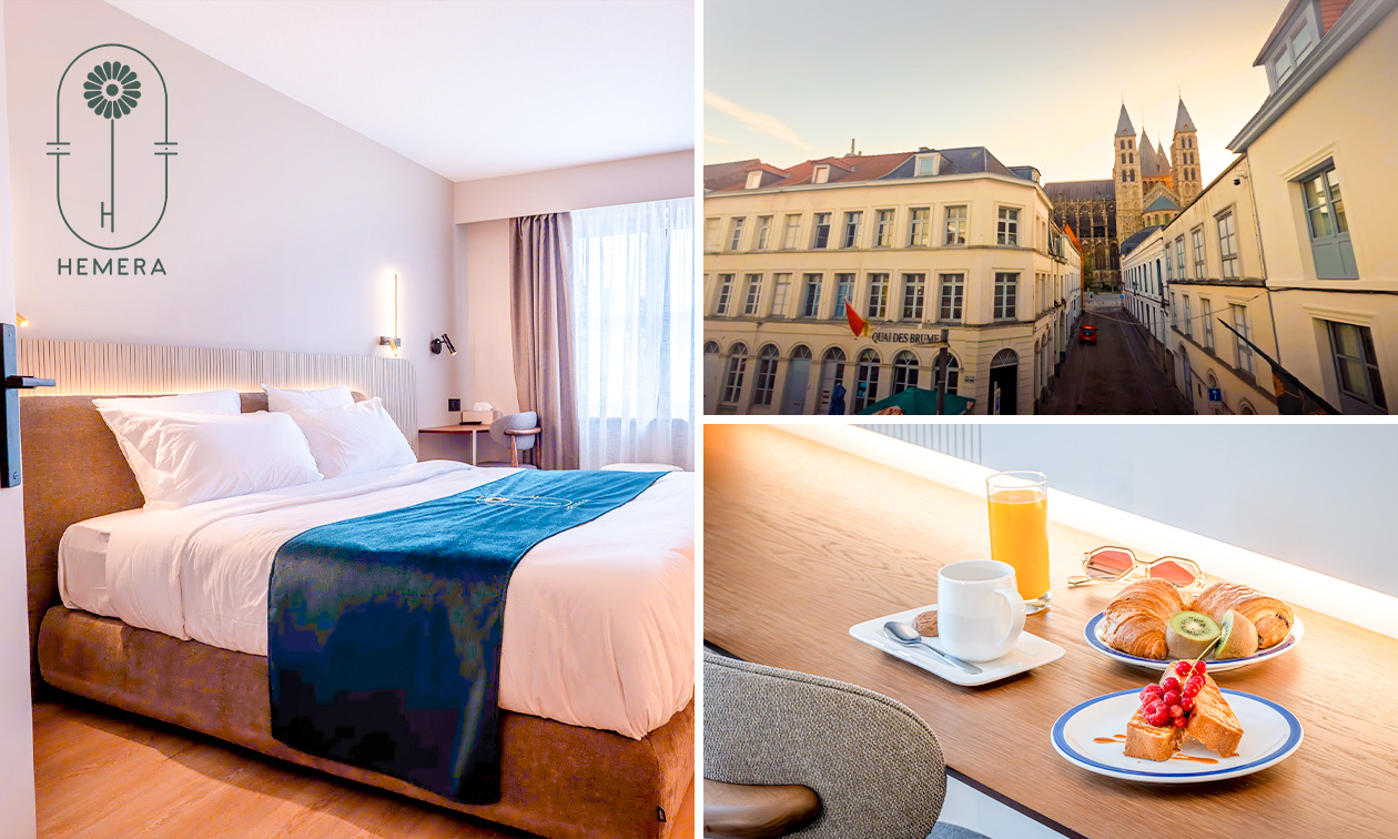Übernachtung für 1 oder 2 + Frühstück + Late Check-out + mehr im Herzen von Tournai