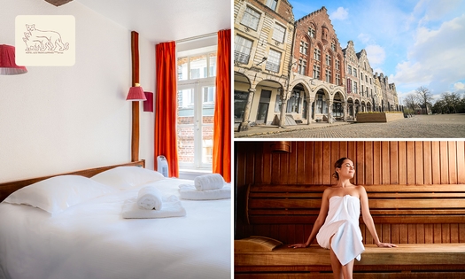 Nuit pour 2 + petit-déjeuner + cocktails de bienvenue + sauna + check-out tardif à Arras