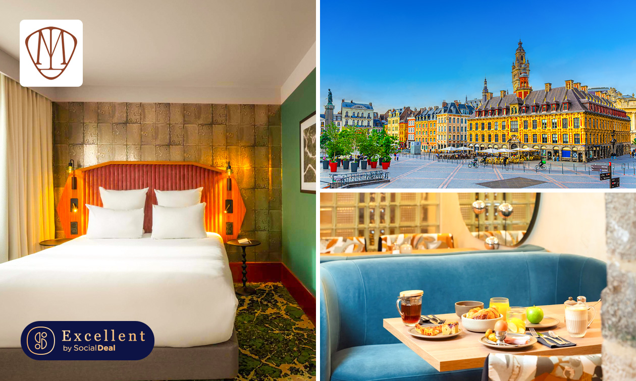 Übernachtung für 2 im Superior-Zimmer + Frühstück mitten im Zentrum von Lille