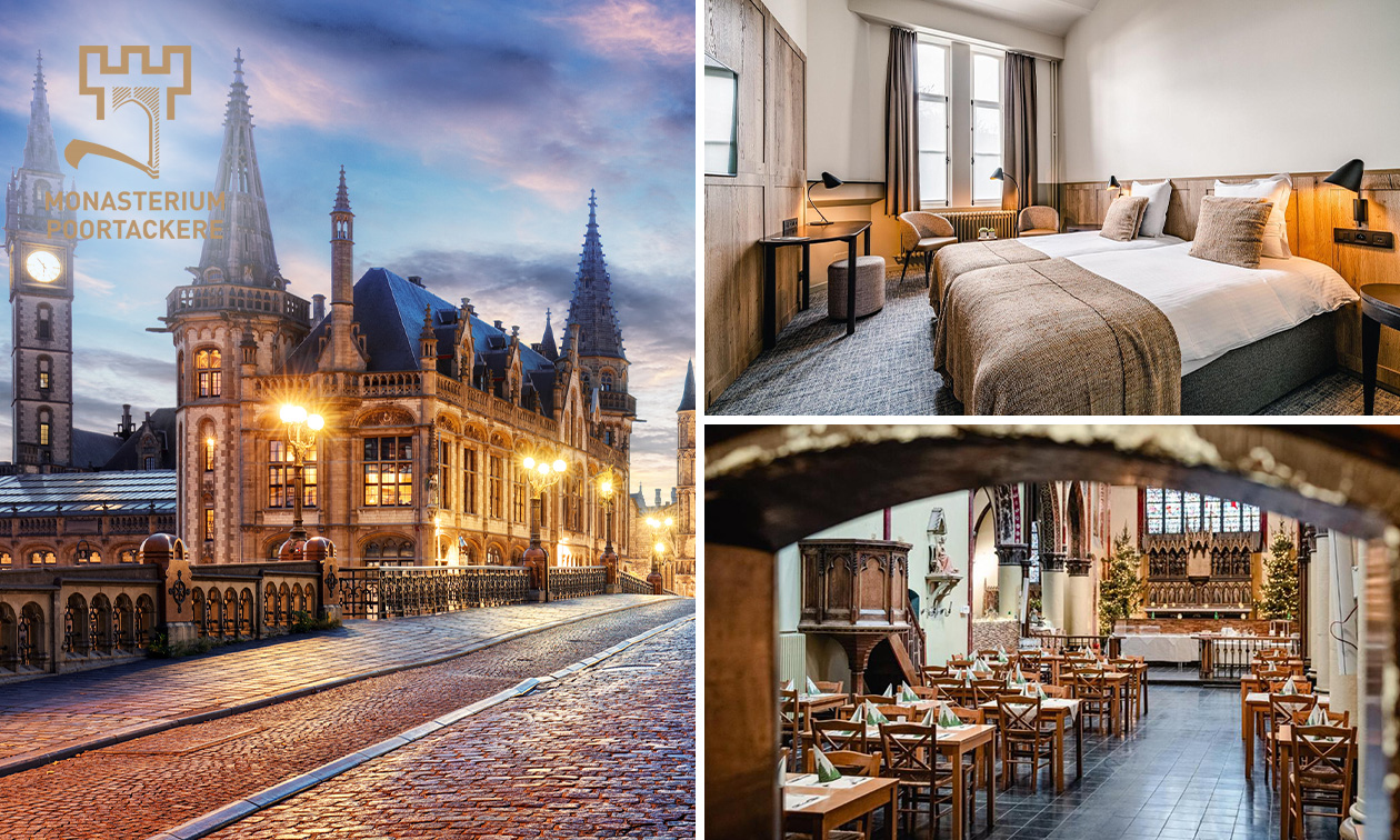Übernachtung für 2 + Willkommensgetränk + Frühstück + Late Check-out in Gent