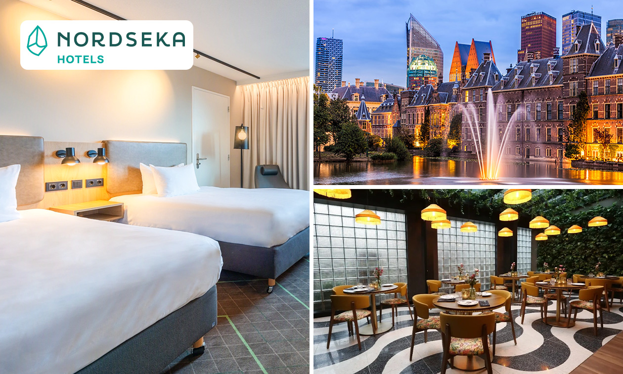 Übernachtung(en) für 2  + Frühstück + Parkplatz + opt. 3-Gänge-Menü in der Nähe von Den Haag