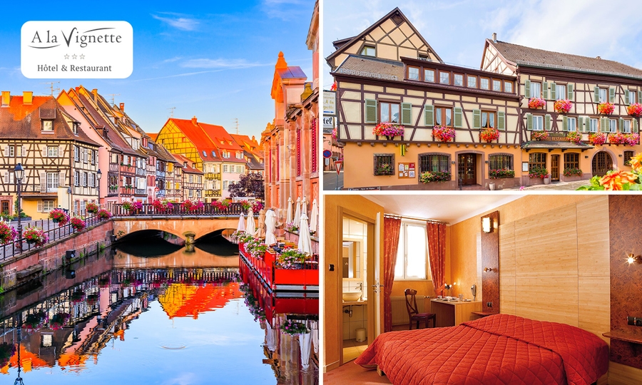 2 Übernachtungen für 2 + Frühstück + Dinner + Weinprobe an der Elsässer Weinstraße