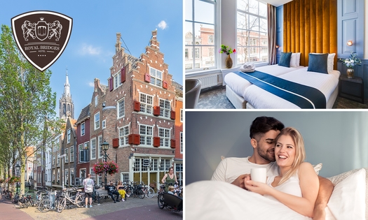 Übernachtung für 2 + Frühstück + optional Grachtenblick im Herzen von Delft