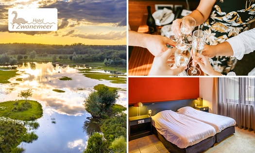Overnachting voor 2 + ontbijt + flesje prosecco + late check-out