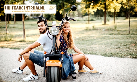 Huur e-chopper (3 uur) + route + helm + evt. warme drank en verse taart