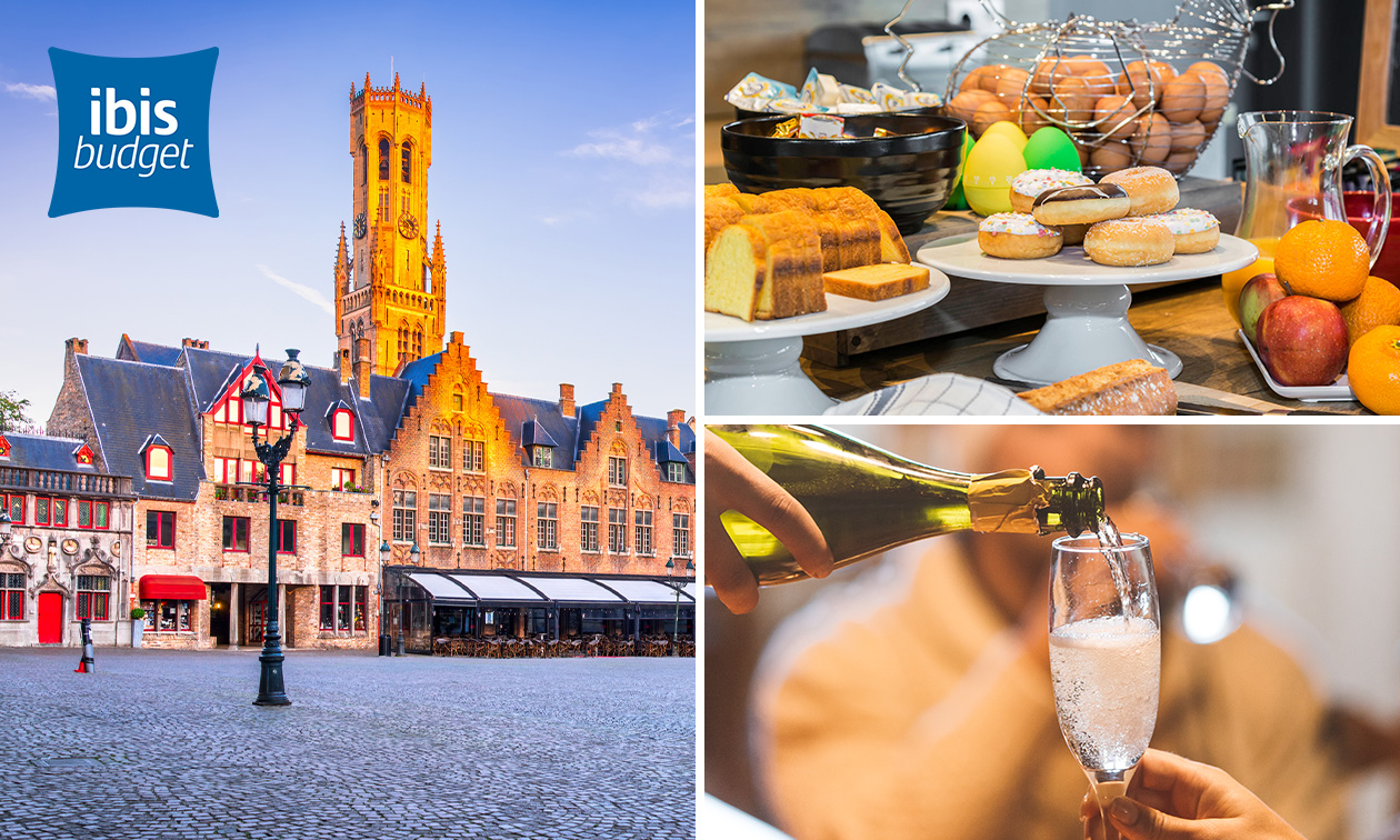 Ontbijtbuffet + glas cava bij ibis budget Brugge Jabbeke