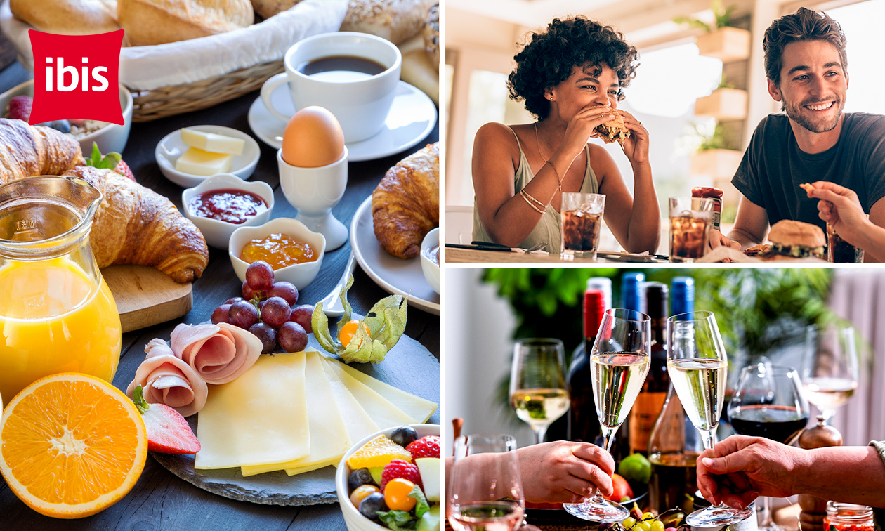 Continentaal ontbijtbuffet + glas cava bij Ibis De Haan
