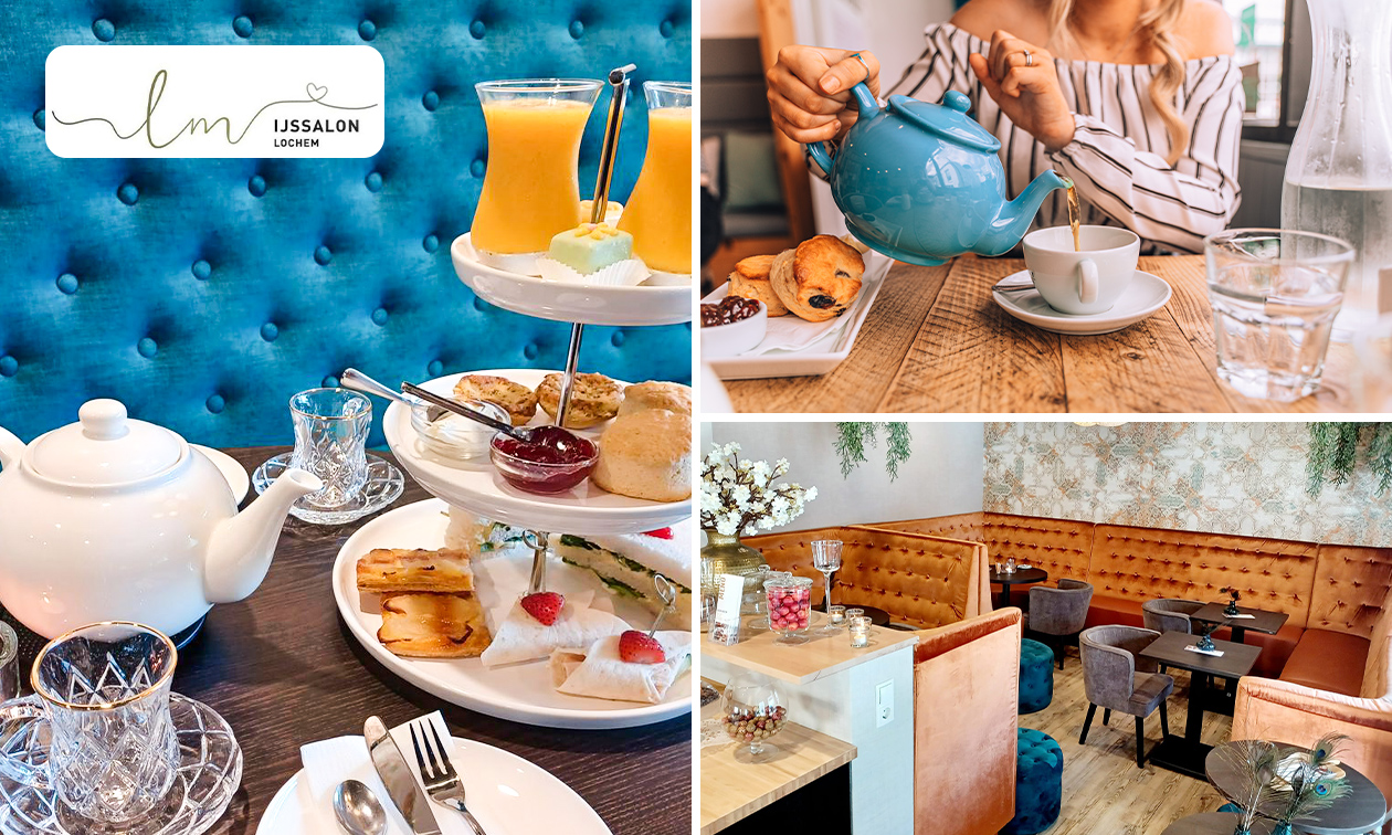 Luxe high tea bij SuperVlaai IJssalon Lochem