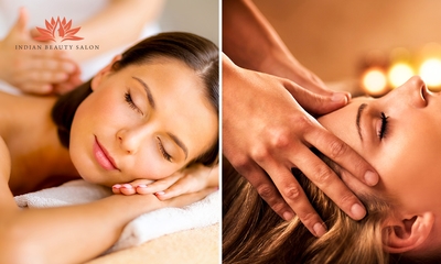 Indiase (duo-)lichaamsmassage + head spa (75 min)