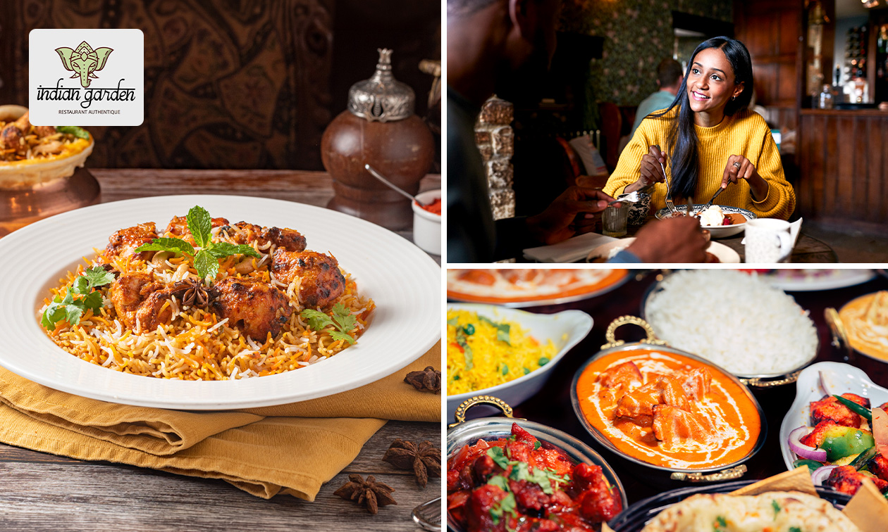 Menu indien en 2 services à la carte + boisson à Lille