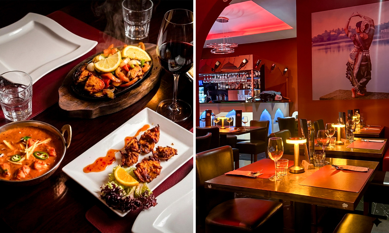 3-gangendiner shared dining-diner + welkomstdrankje bij Indian Taj Mahal Tandoori and Sweets