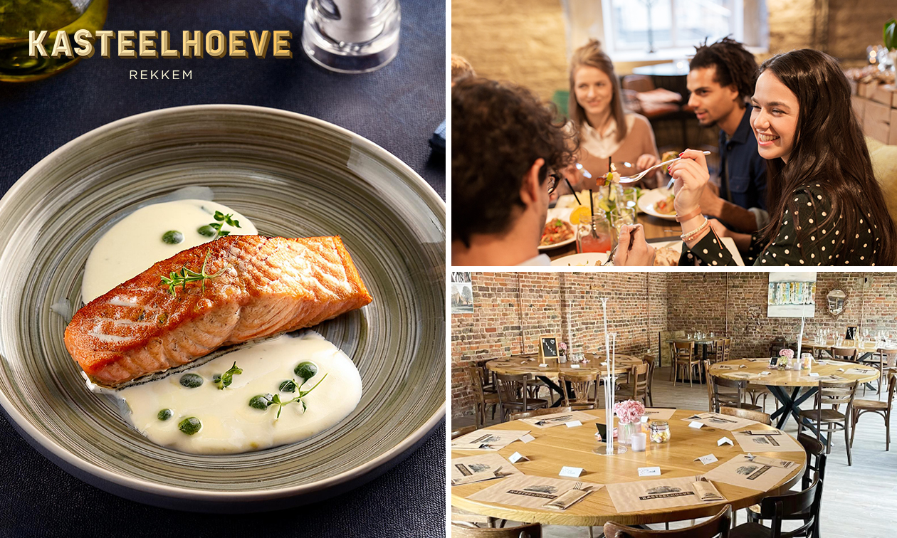 Menu en 3 services à la carte + amuse-bouche au Kasteelhoeve