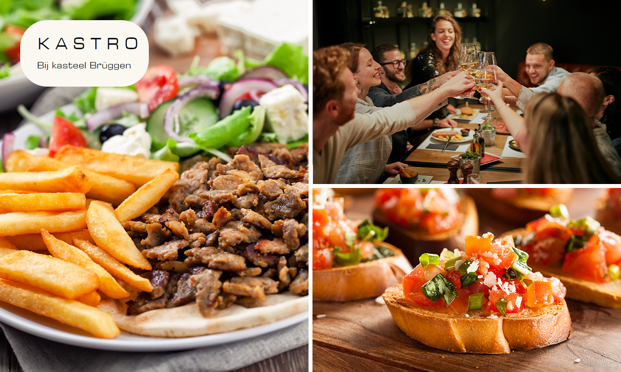 Griechisches 3-Gänge-Menü an der Burg Brüggen bei KASTRO