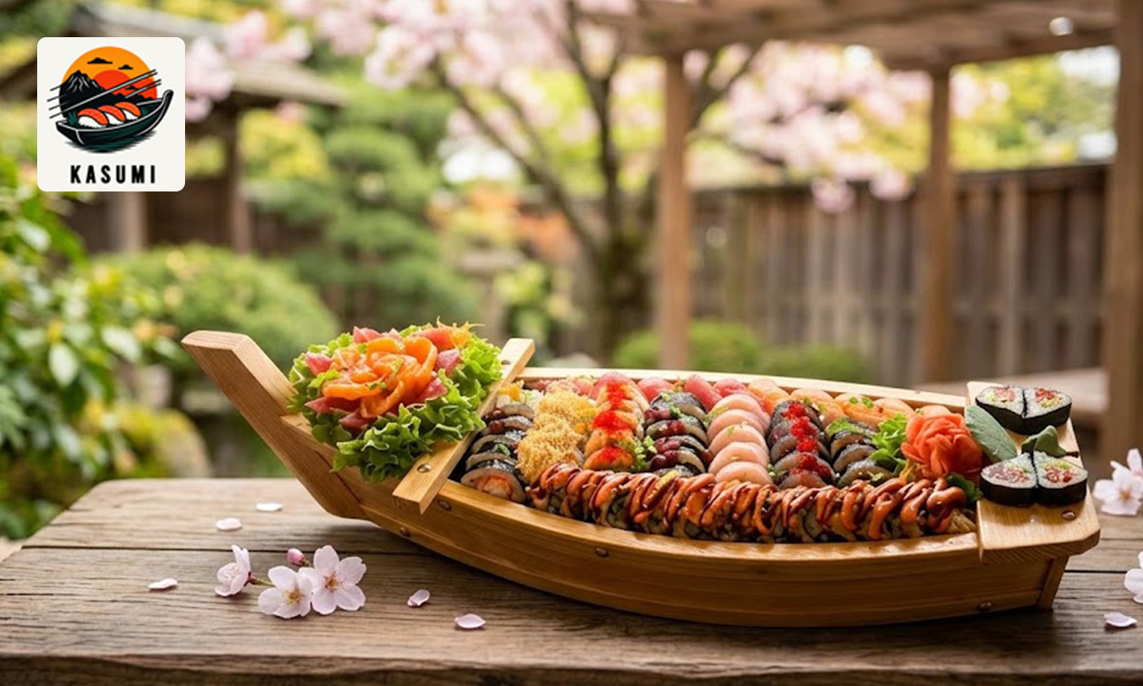 Sushiboot (50 stuks) voor afhaal of dine-in