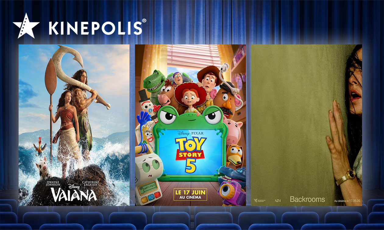 Ticket de cinéma pour Kinepolis en France