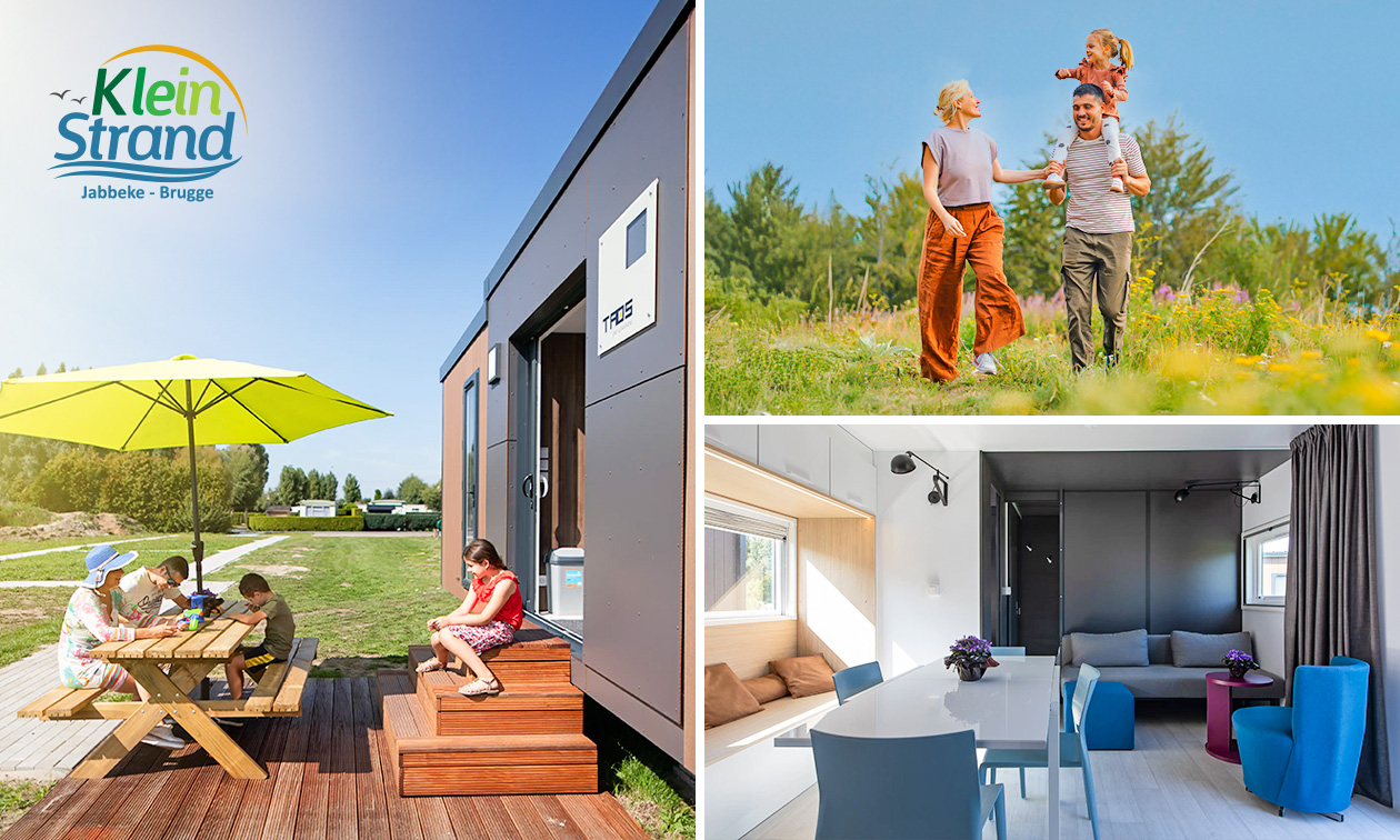 Übernachtung im Luxus-Chalet oder Glamping-Zelt + mehr in der Nähe von Ostende