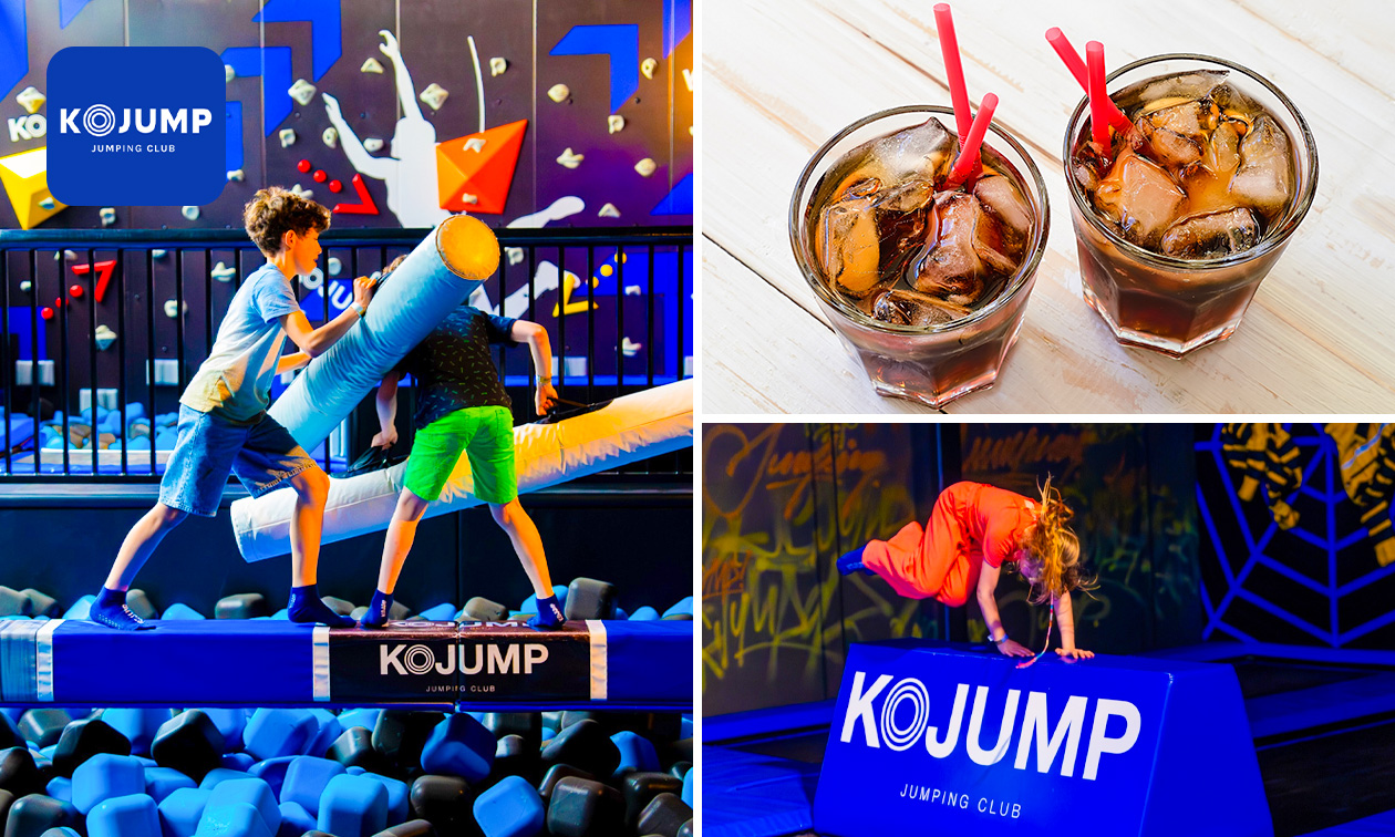 Vrij jumpen (2 uur) + drankje naar keuze bij KOJUMP Estaimpuis