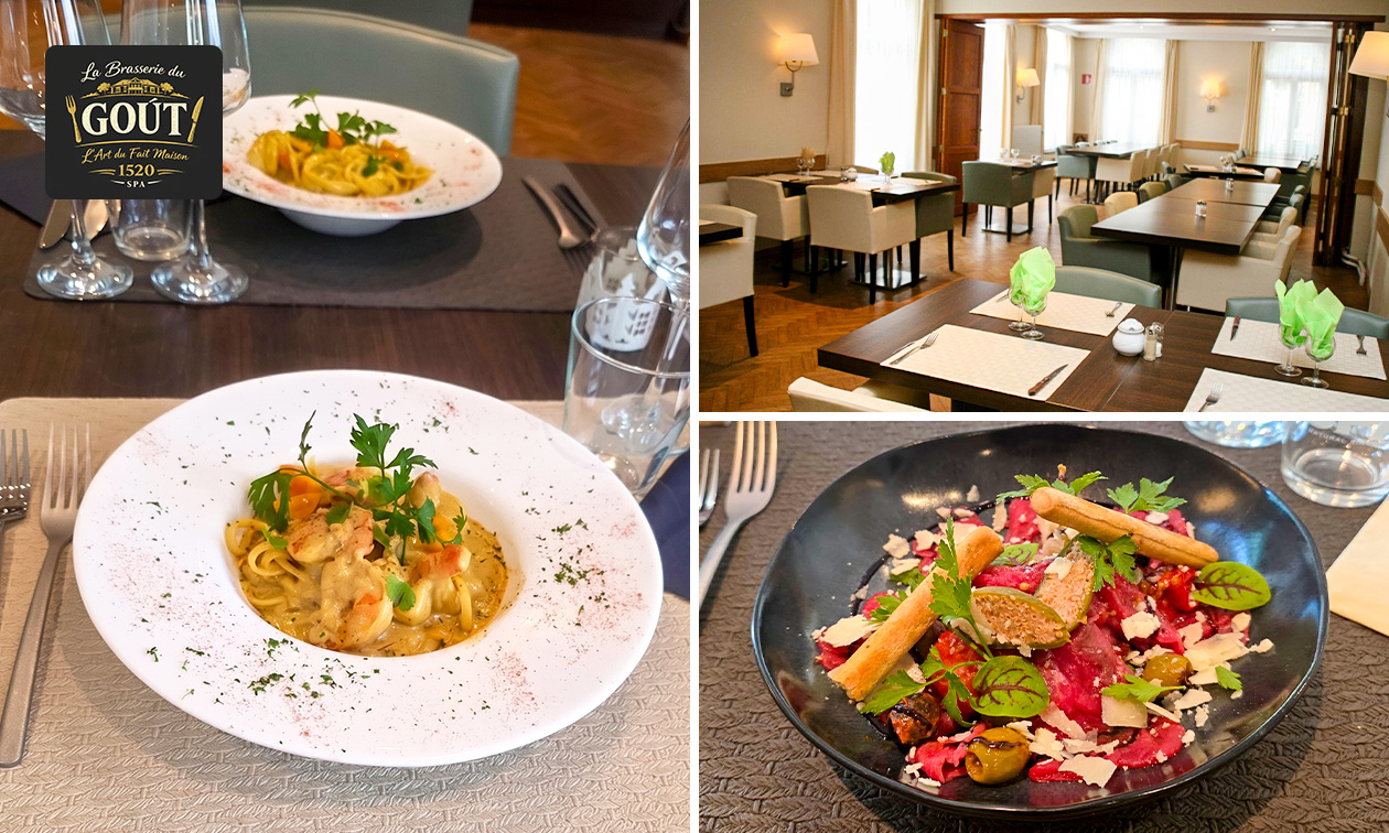 Menu en 2 ou 3 services à la carte au cœur de Spa