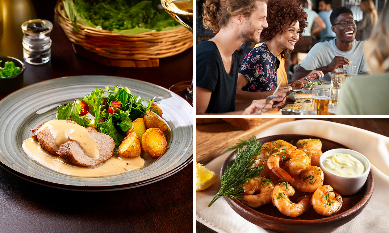 Menu en 2 ou 3 services au choix + café à La Ferme de Milfort