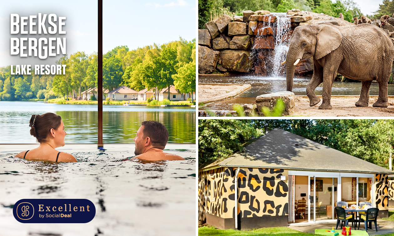 Wochenmitte oder Wochenende (3-6 Pers.) im Lake Resort Beekse Bergen + Eintritt in den Safaripark