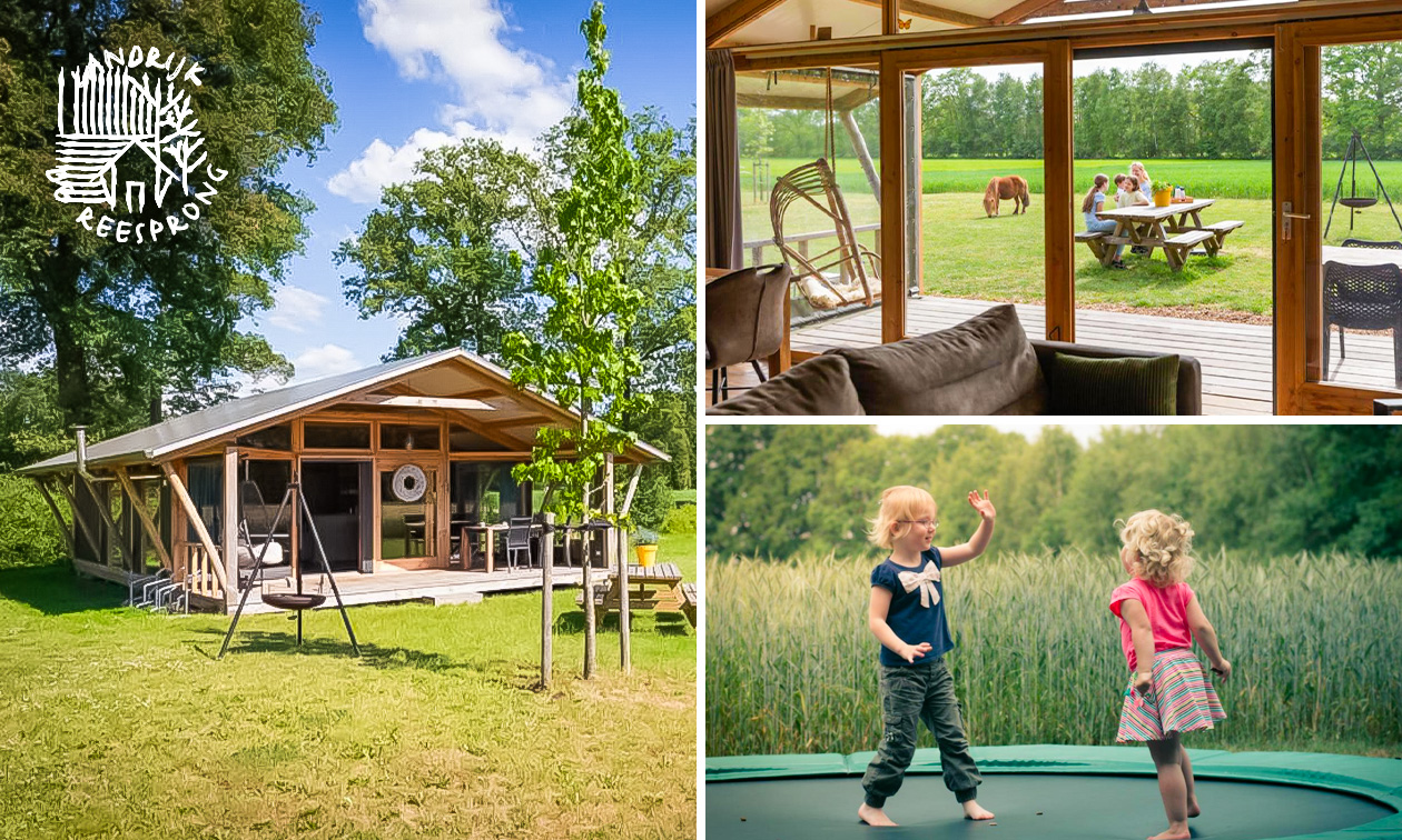 2 oder 4 Übernachtungen für 2 bis 5 in der Natur von Twente