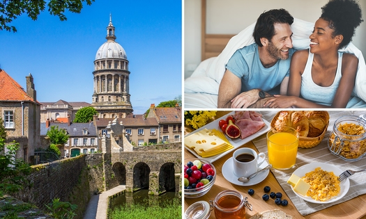 Übernachtung für 2 + Frühstück + Late Check-out und mehr in Boulogne-sur-Mer