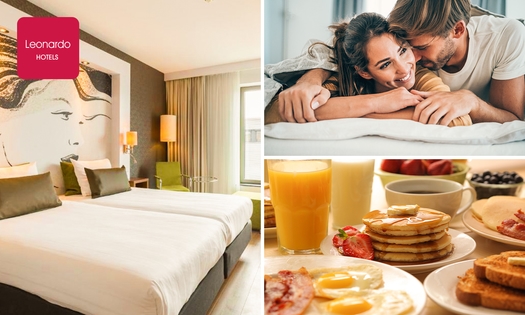 Overnachting voor 2 + ontbijt bij Leonardo Hotel Papendrecht