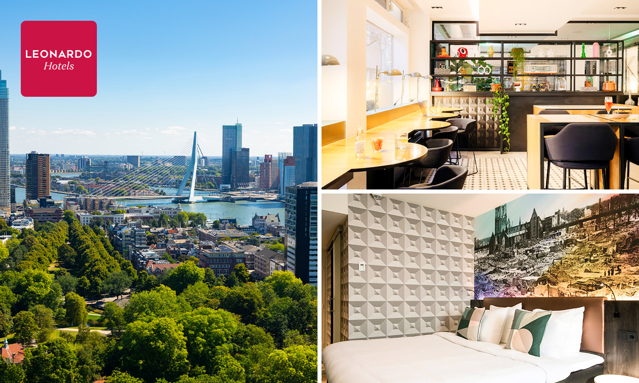 Übernachtung für 2 + Frühstück im Herzen von Rotterdam