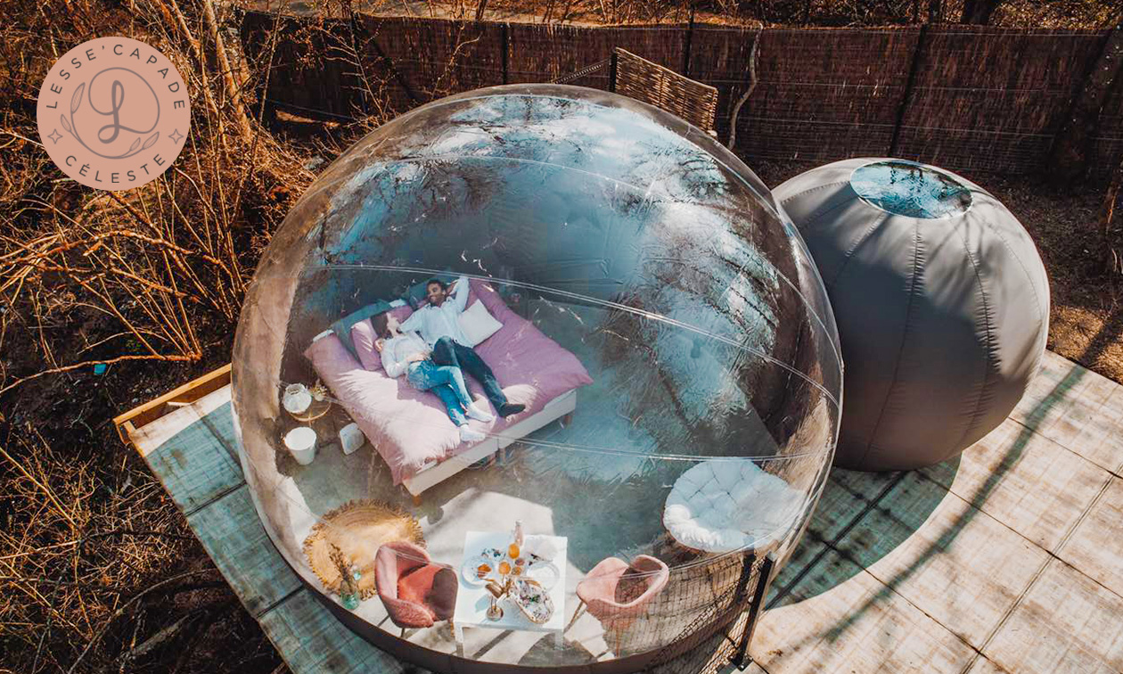 Nuit pour 2 + petit-déjeuner+ verre de bienvenue à Lesse'Capade Céleste