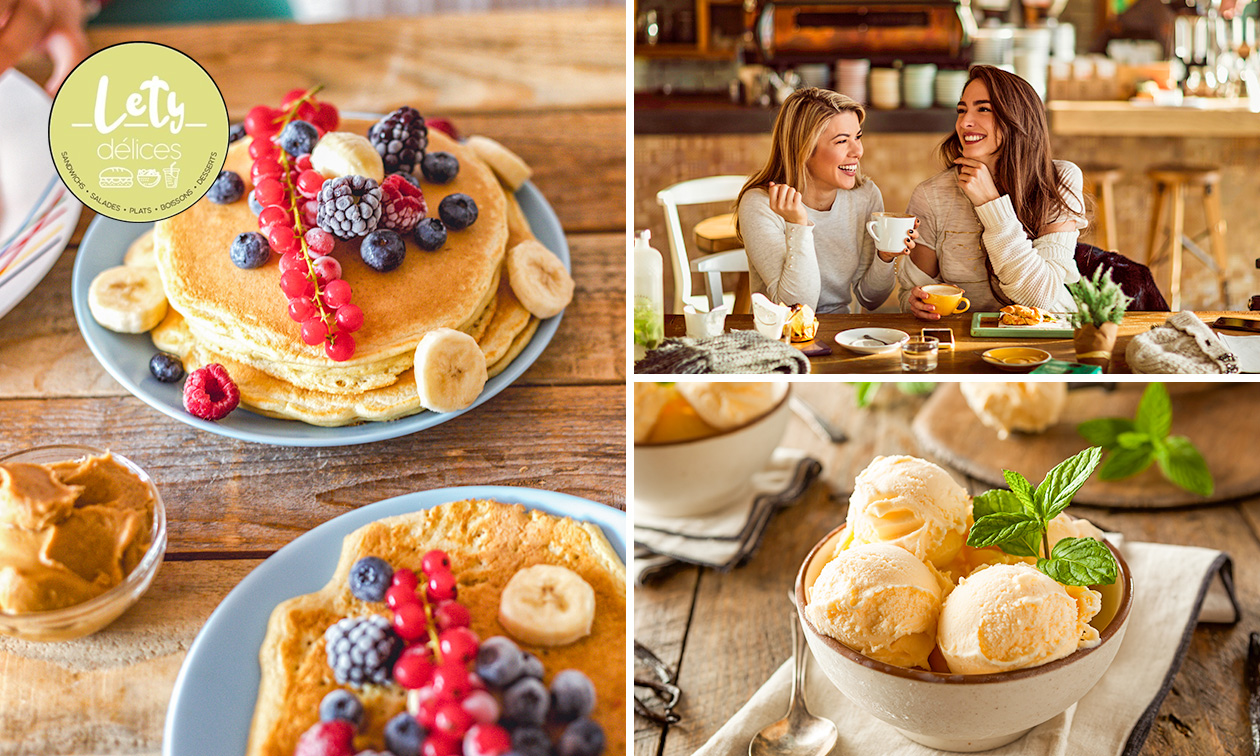 Brunch copieux + milkshake ou 2 boules de glaces à Lille