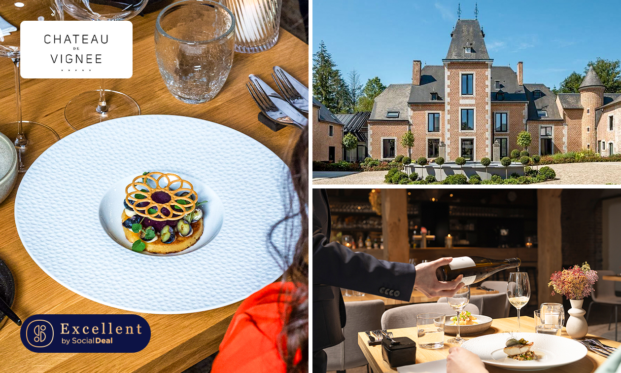 Bistronomische 3-, 4- of 5-gangenlunch of -diner bij Lounge by Château de Vignée
