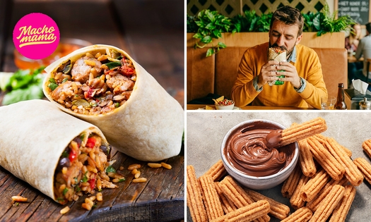 Burrito naar keuze + churro's + frisdrank voor afhaal
