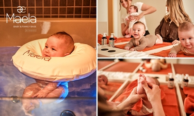 Baby Floating (25 Min.) + opt. Baby-Massage (50 Min.)