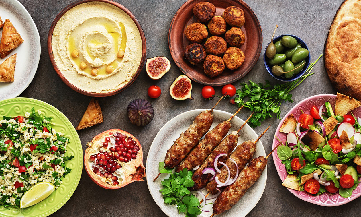 Libanese 4-gangenlunch of -diner van de chef + koffie of thee in Brussel