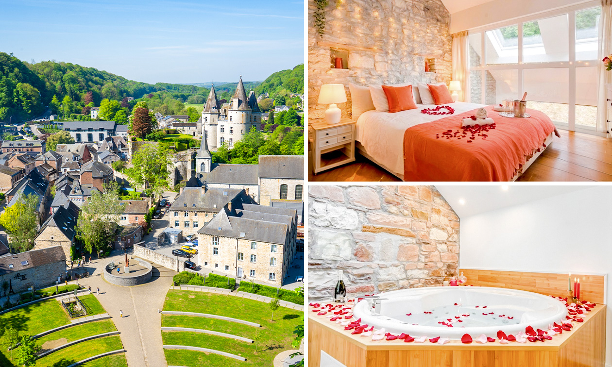 Übernachtung für 2 + Late Check-out + Love-Paket in der Region Lüttich