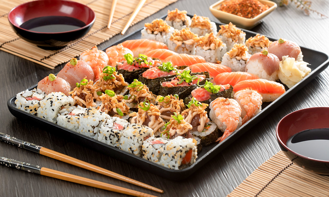 Sushibox nach Wahl zum Abholen (14, 16, 18, 25 oder 30 Stück)